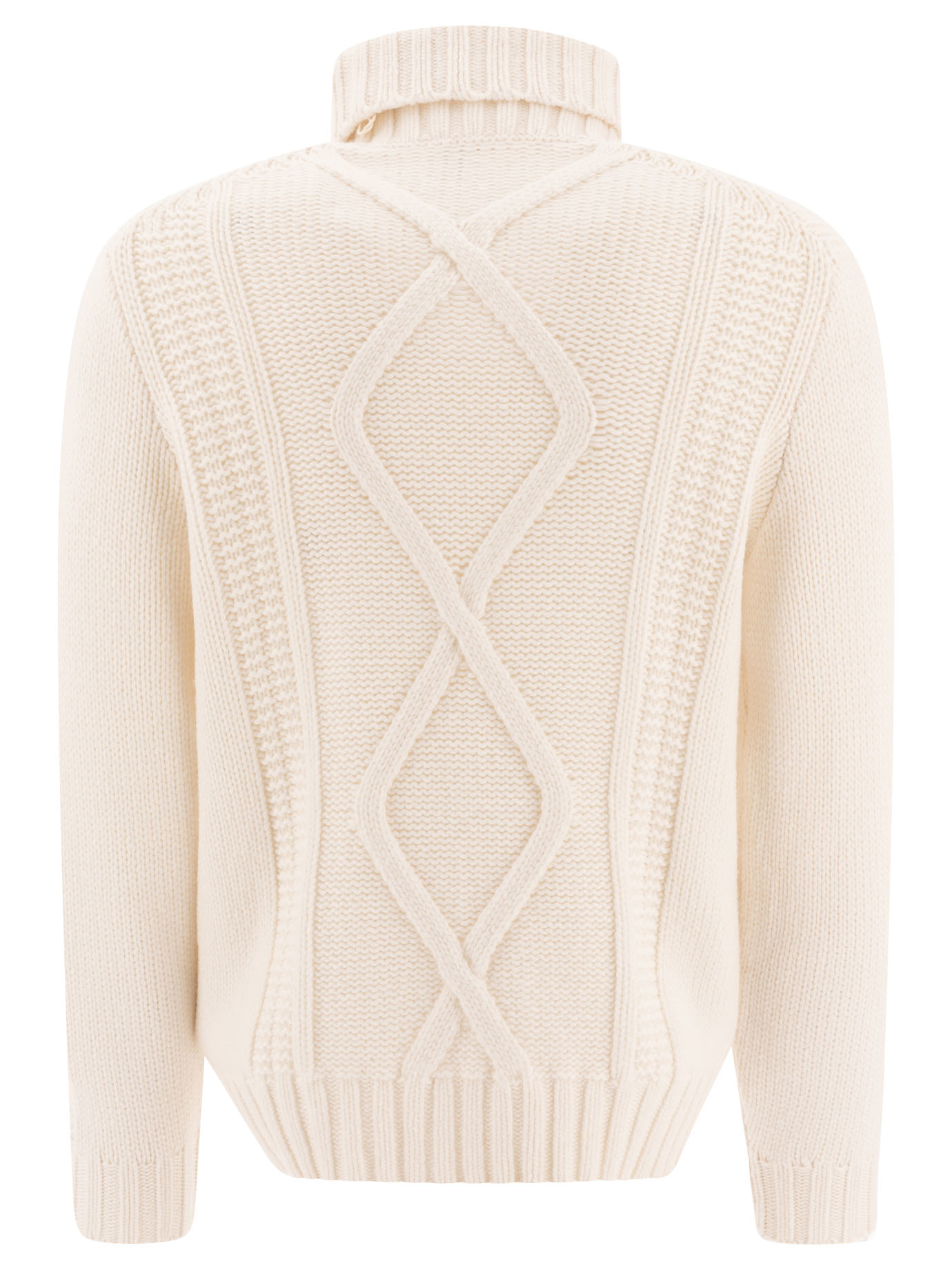 BRUNELLO CUCINELLI White Turtleneck sweater